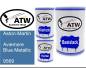 Preview: Aston-Martin, Aviemore Blue Metallic, 9569: 500ml Lackdose + 500ml Klarlack + 250ml Härter - Set, von ATW Autoteile West.